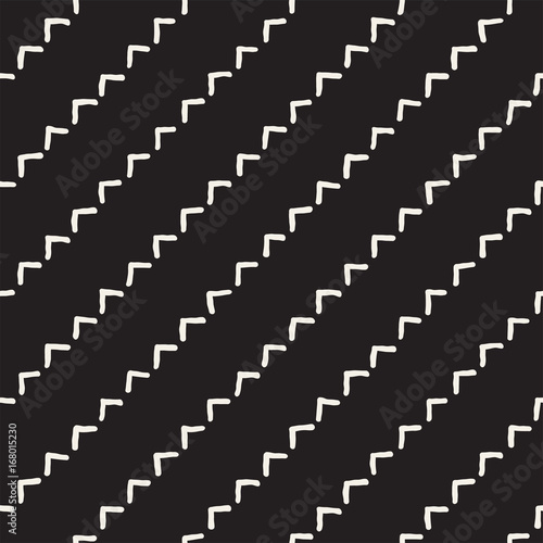 Wallpaper Mural Seamless pattern with hand drawn lines. Abstract background with freehand brush strokes. Black and white texture. Ornament for wrapping paper. Torontodigital.ca
