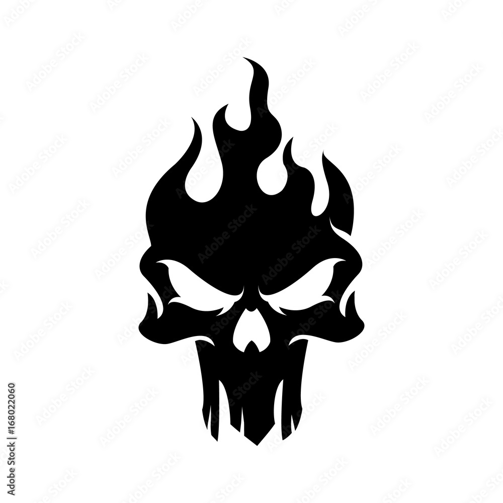 Dark Skull Logo template.