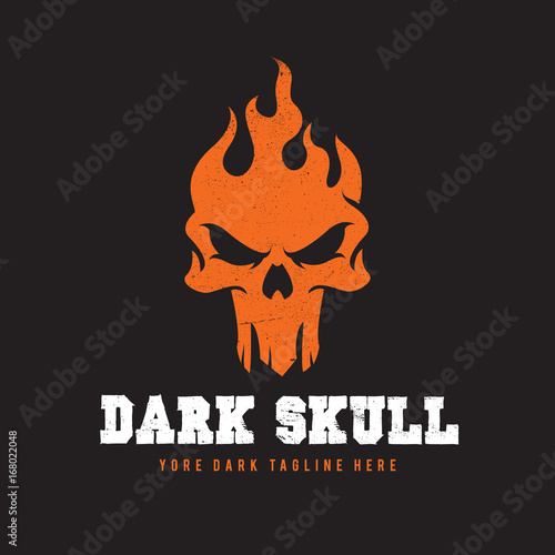 Dark Skull Logo template.