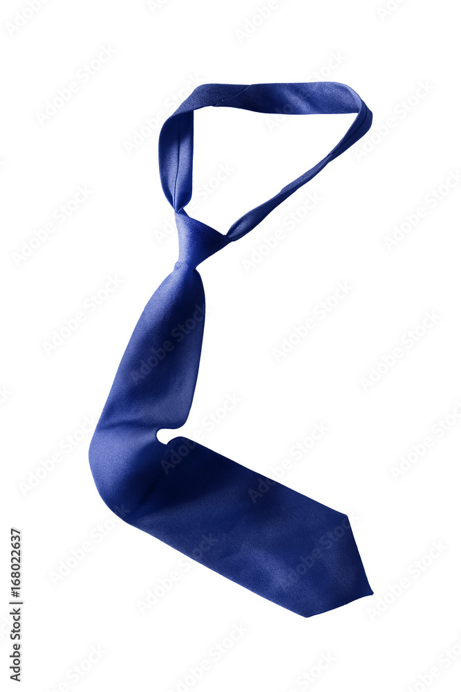 Fototapeta Blue necktie isolated
