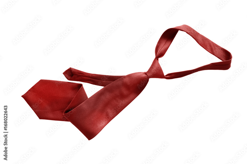 Red necktie isolated - obrazy, fototapety, plakaty 