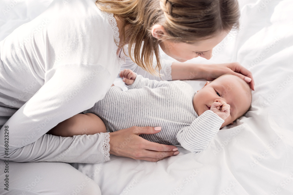 mother with little baby mother with little baby