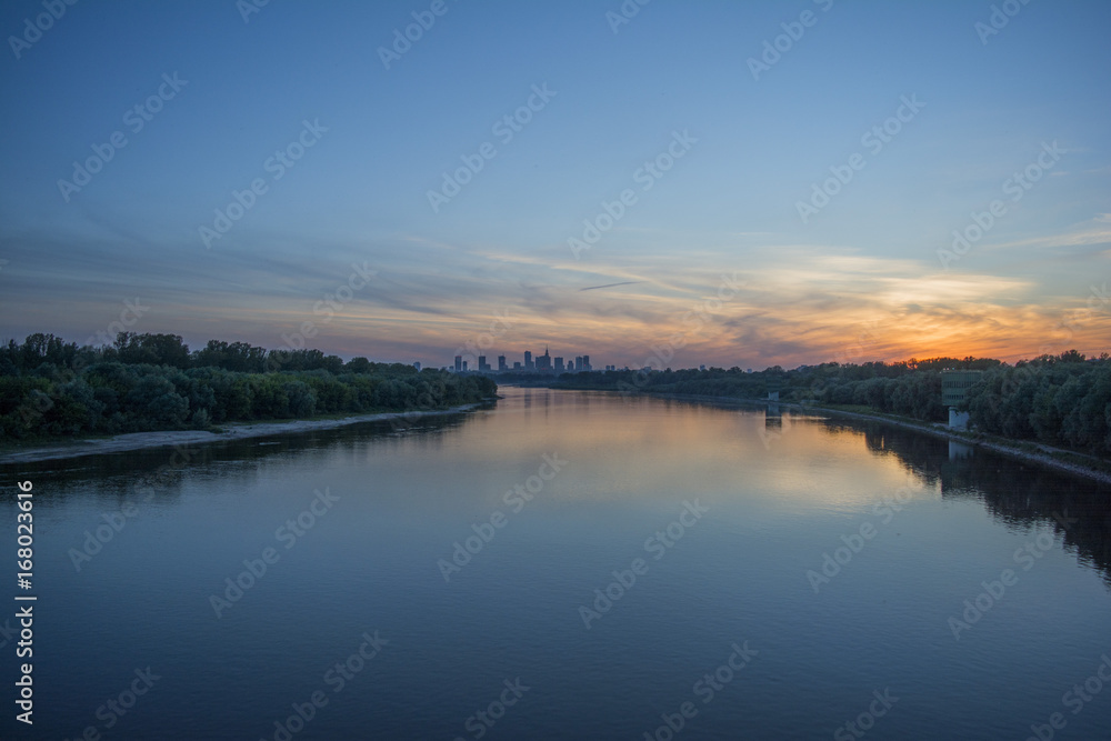 Fototapeta premium Warszawa panorama
