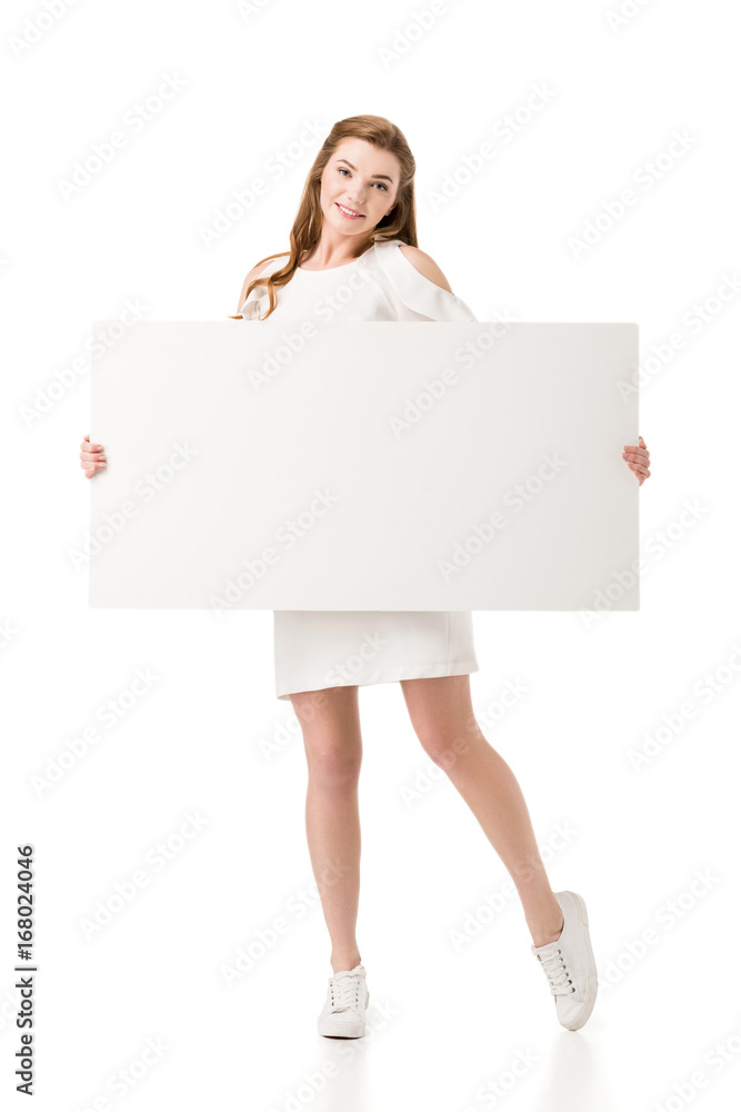 girl with placard girl with placard