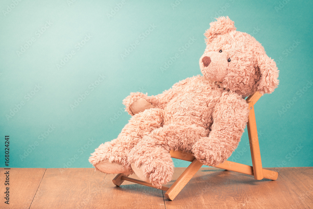 teddy bear deck chair