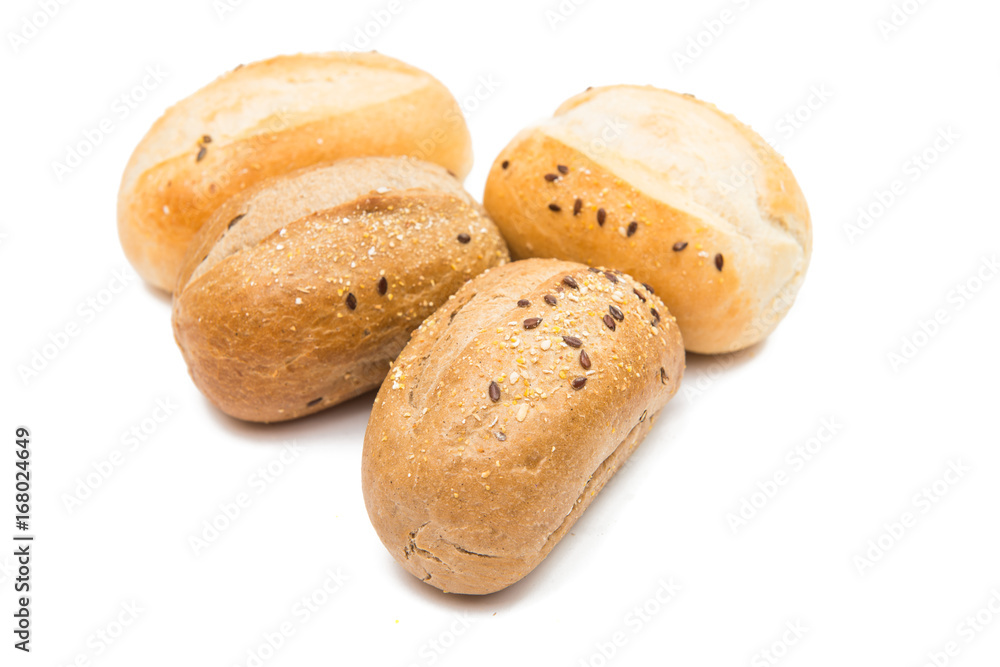 French buns isolated