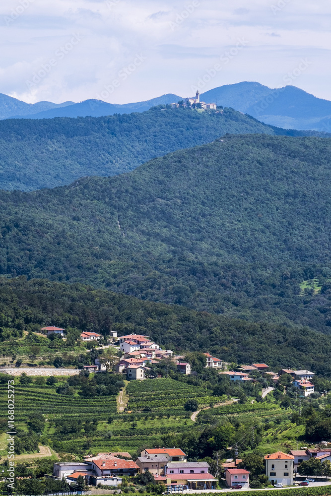 Villages at Goriska Brda, Slovenia.