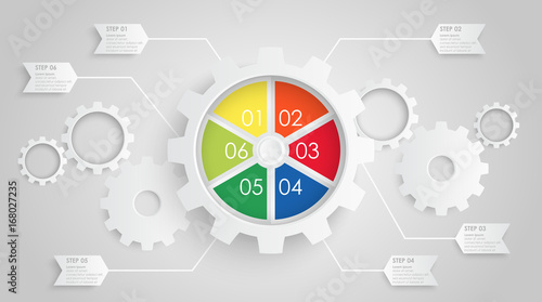 gear wheels info graphic