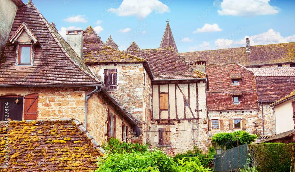 Carennac. Toiture en lauze. Lot. Occitanie Carennac. Toiture en lauze. Lot. Occitanie