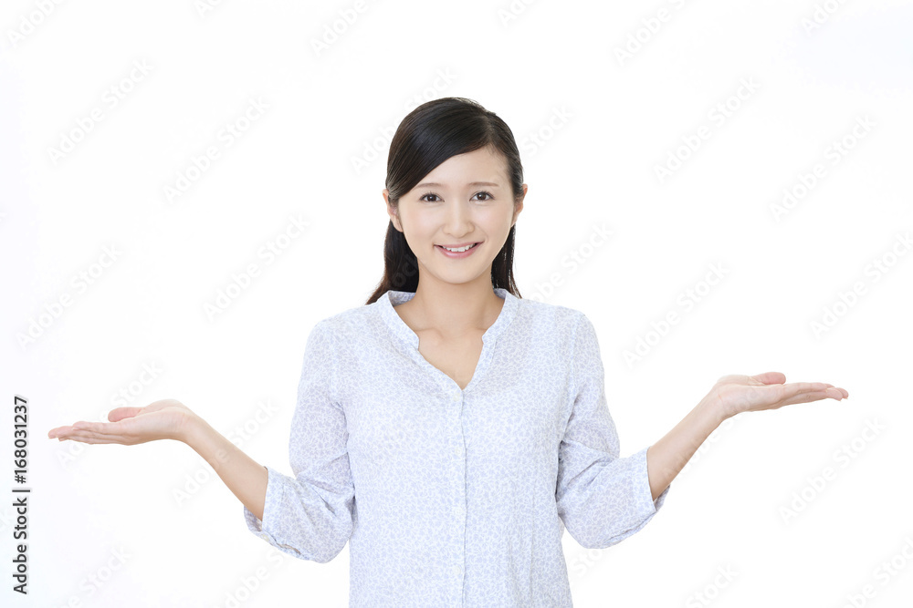 笑顔の女性 笑顔の女性