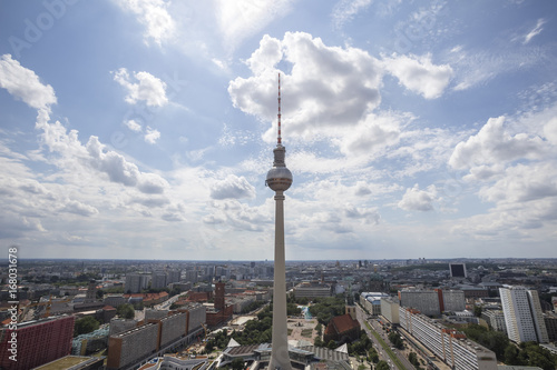 berlin alexanderplatz germany from above