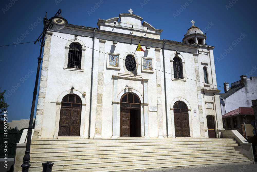 Fototapeta premium Biserica Metamorphosis orthodox church in Constanta Romania 