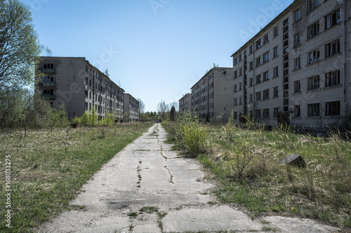  Abandoned soviet apartment blocks in Skrunda, Latvia