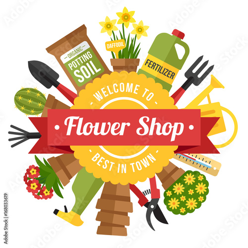 Flower shop poster