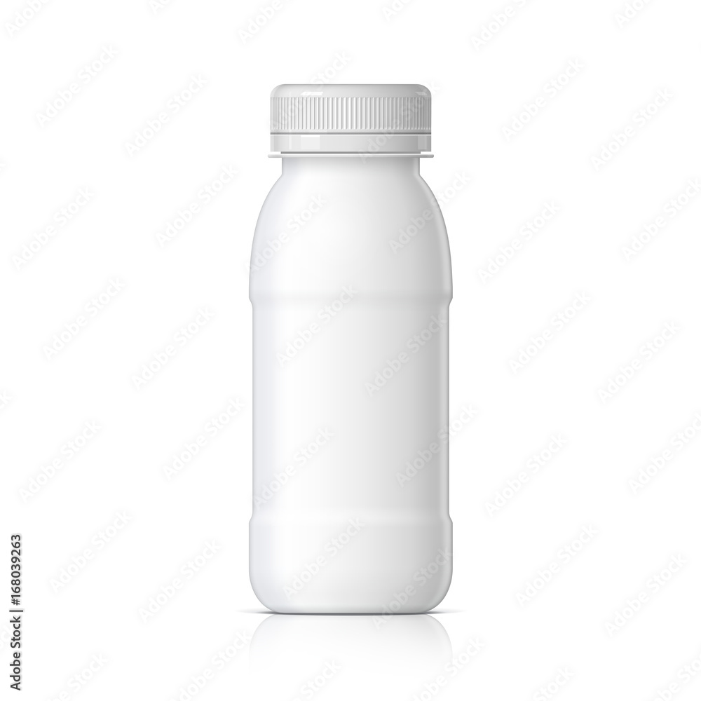 Cool Realistic White plastic bottle. Cool Realistic White plastic bottle.