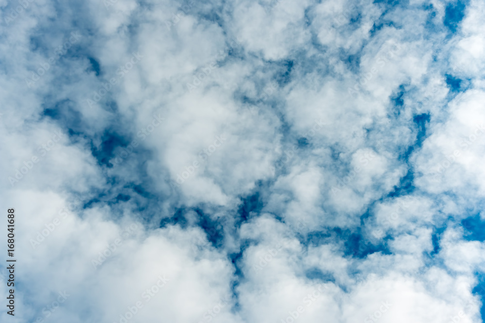 Obraz premium White clouds and blue sky.