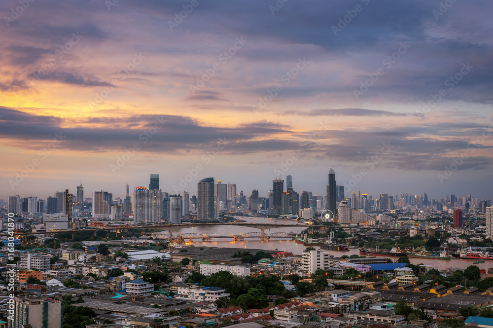 Fototapeta premium Miasto Bangkok.