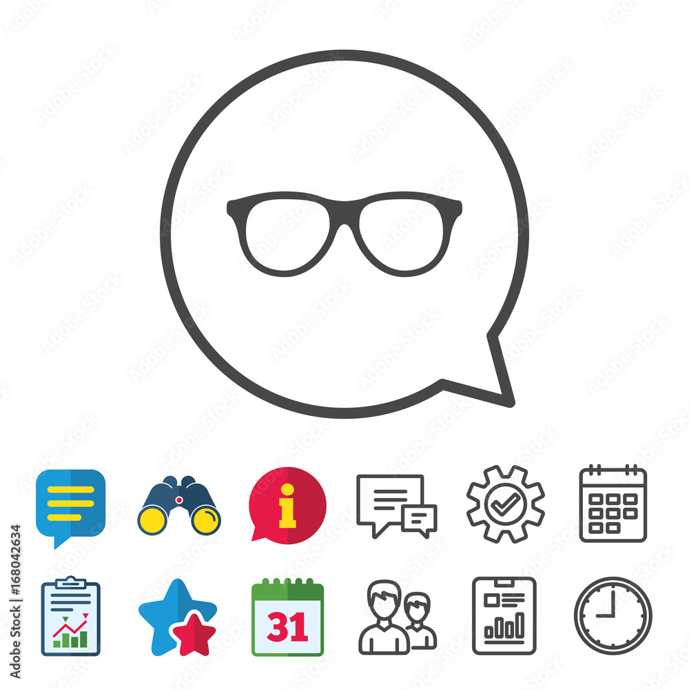 Retro glasses sign icon. Eyeglass frame symbol. Retro glasses sign icon. Eyeglass frame symbol.