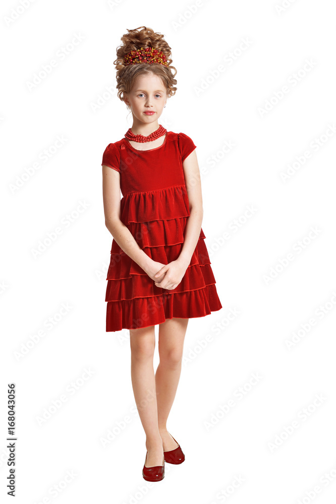 little girl with retro hairstyle little girl with retro hairstyle