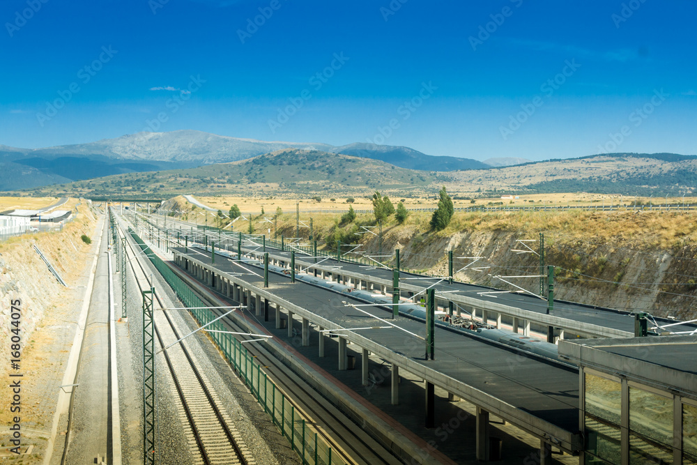 Segovia-Guiomar railway station in Spain