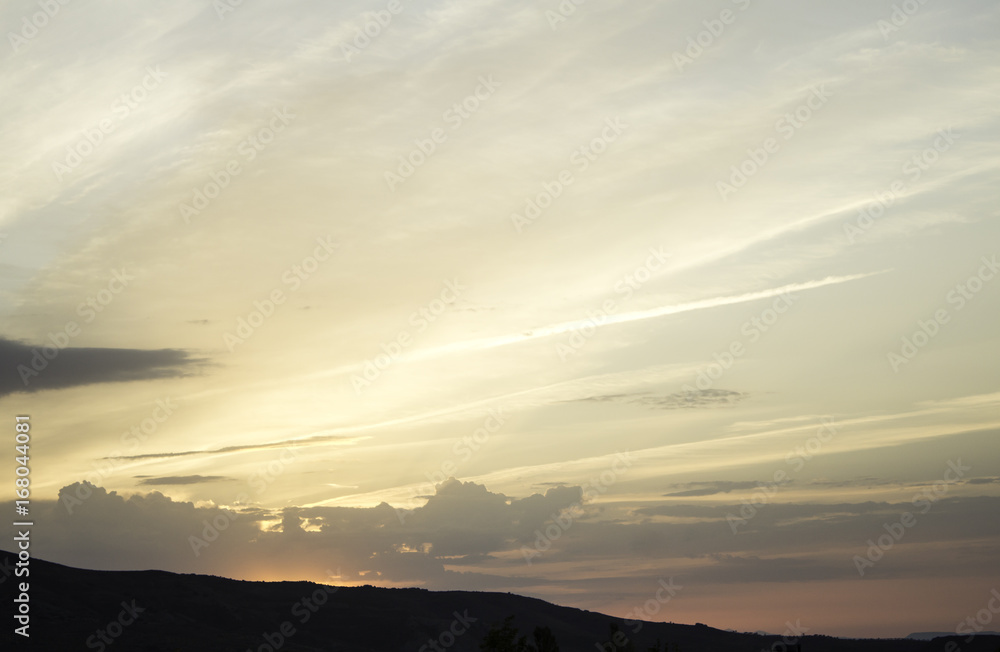 Obraz premium Dusk in the sky