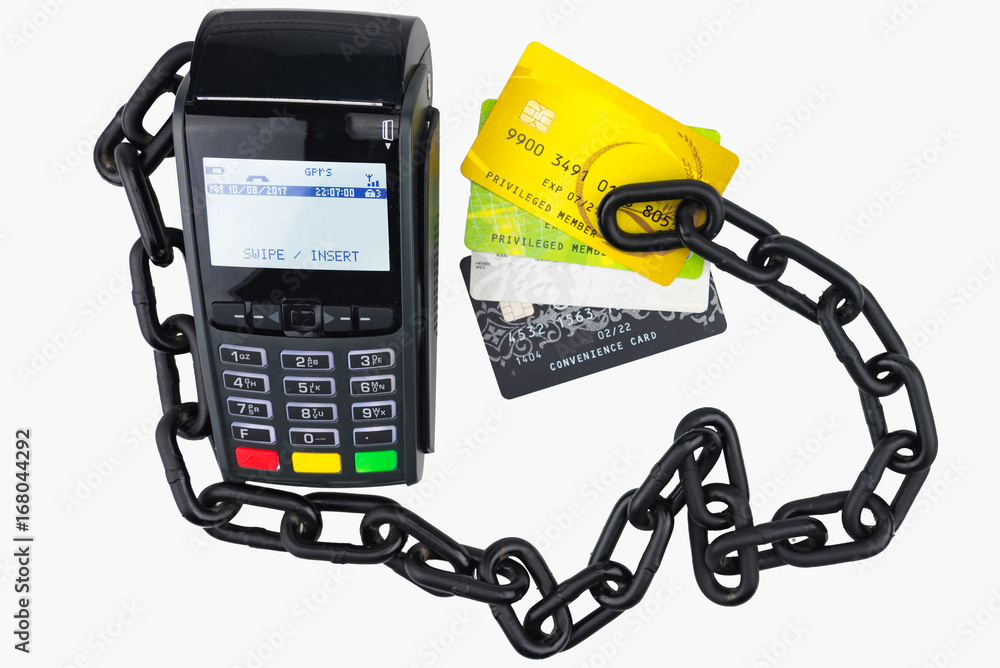 Payment terminal isolated on white Payment terminal isolated on white