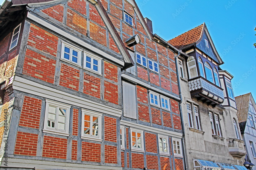 Fototapeta premium Historische Gebäude in Dannenberg in Niedersachsen