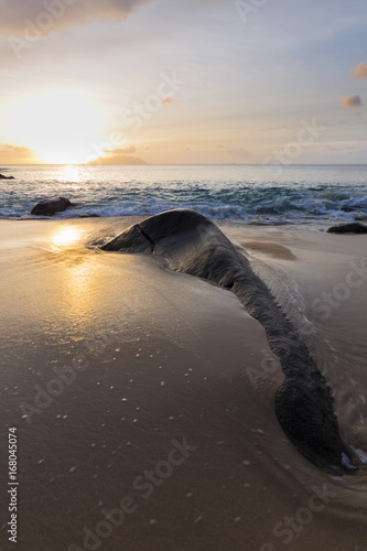 Tropical Beach Sunset, Seychelles