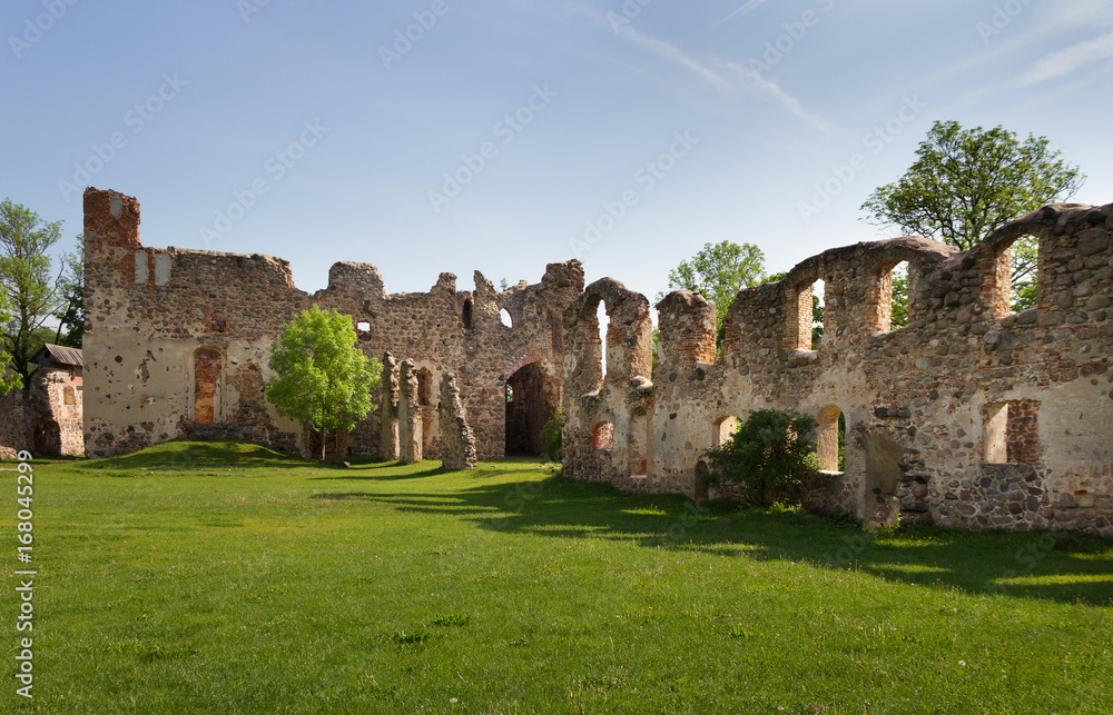 Landscape with ruins.
