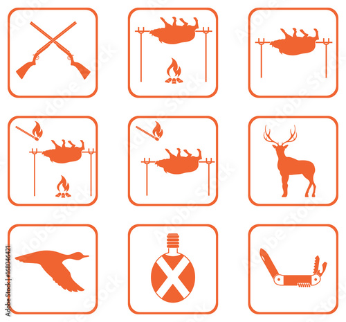 Set of Hunting icons