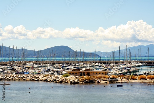 Piombino landscape, Salivoli, Tuscany in Italy, Europe photo