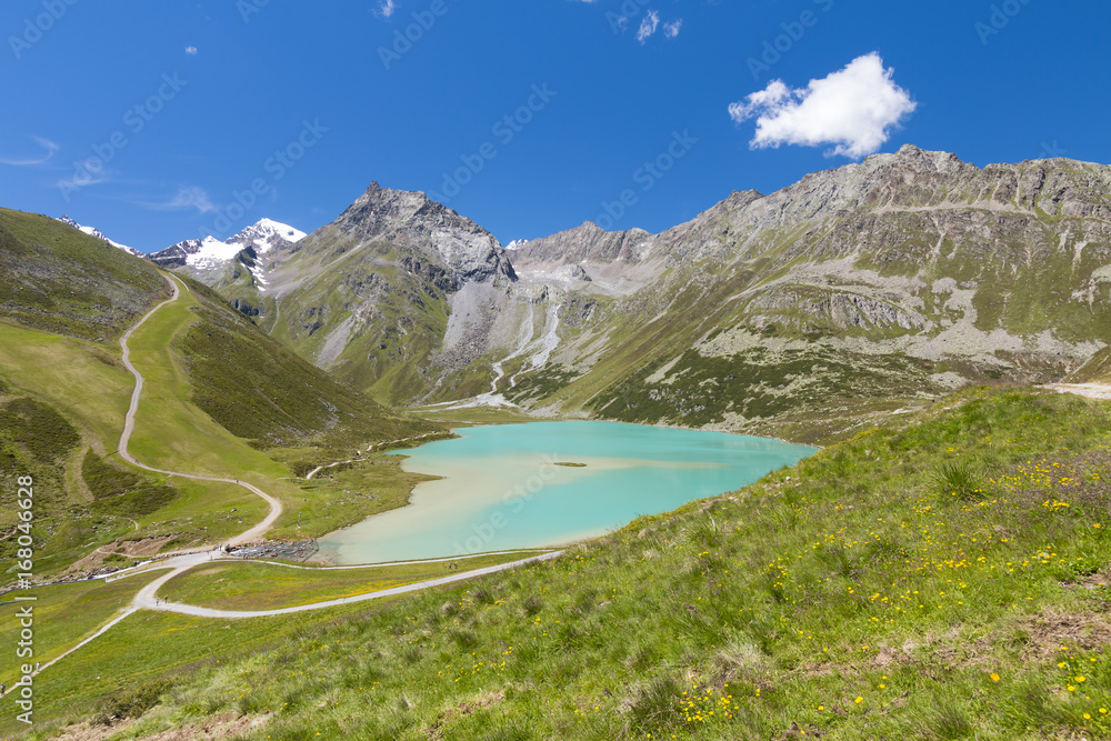 Turquoise Mountain Lake in Austria