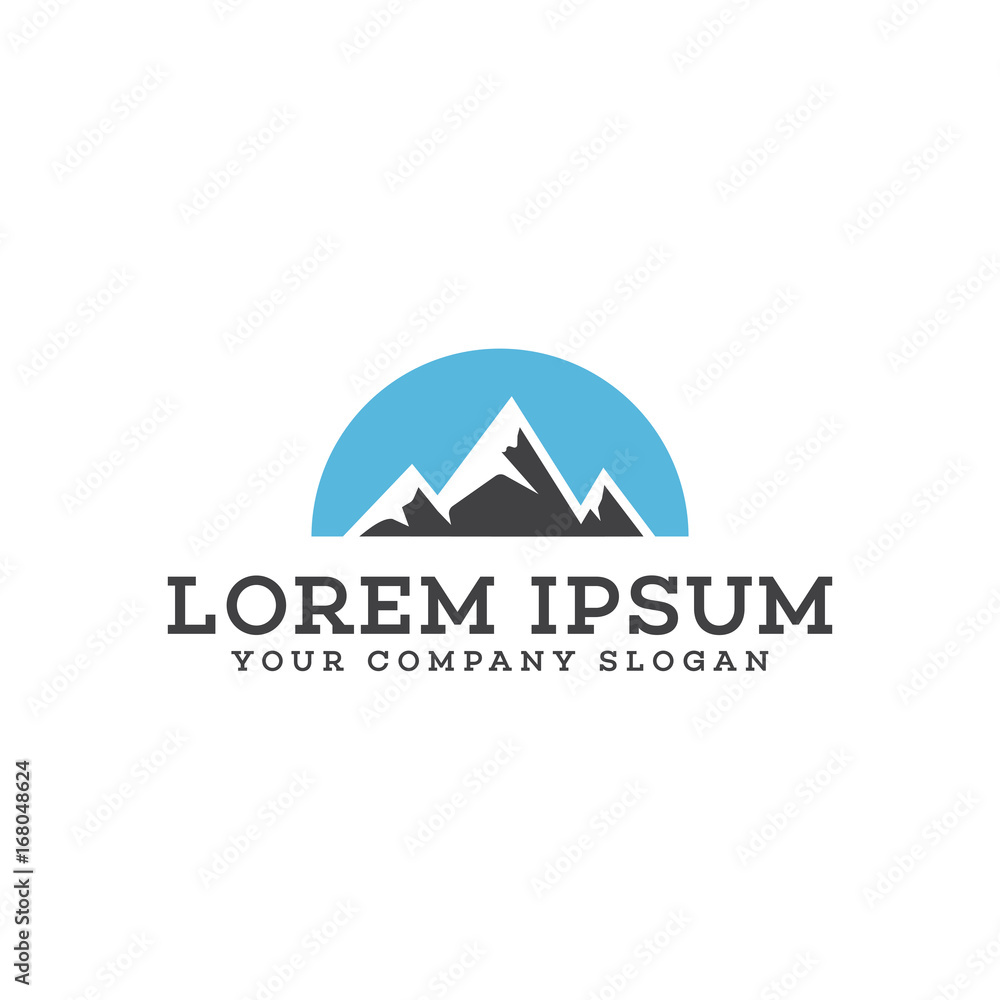 mountain logo design concept template mountain logo design concept template
