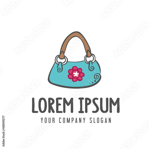 women bag accessories logo. design concept template