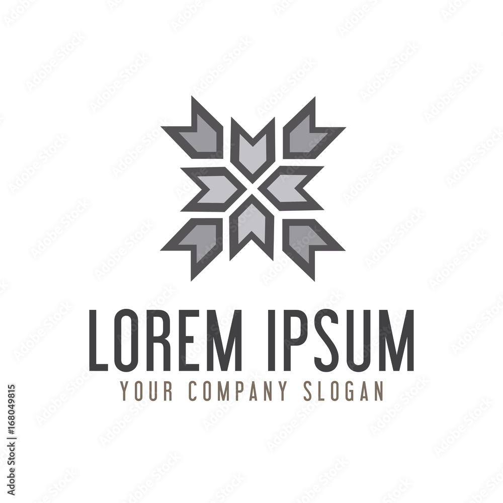 Obraz premium Decoration interior logo design concept template