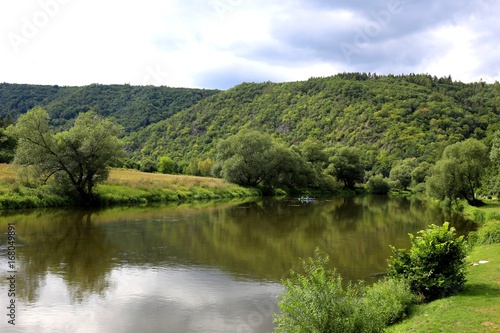 Countryside along River Berounka  central Bohemia  Czech Republic