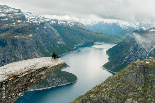 Fototapeta Naklejka Na Ścianę i Meble -  Trolltunga in Norway is fabulous beauty