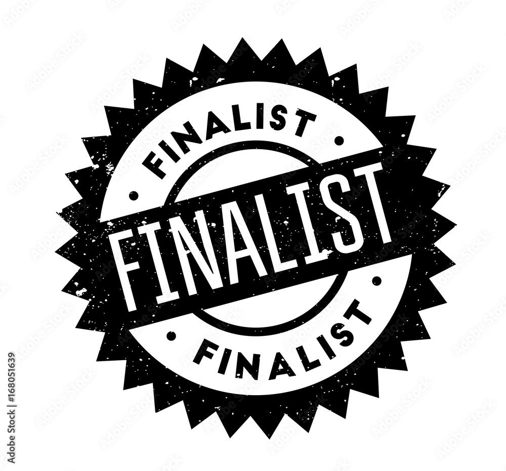 Finalist rubber stamp. Grunge design with dust scratches. Effects can be easily removed for a clean, crisp look. Color is easily changed. Finalist rubber stamp. Grunge design with dust scratches. Effects can be easily removed for a clean, crisp look. Color is easily changed.