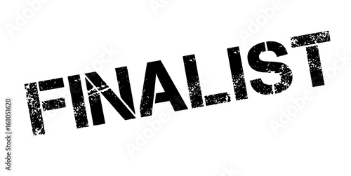 Finalist rubber stamp. Grunge design with dust scratches. Effects can be easily removed for a clean, crisp look. Color is easily changed.
