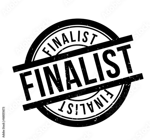 Finalist rubber stamp. Grunge design with dust scratches. Effects can be easily removed for a clean, crisp look. Color is easily changed.