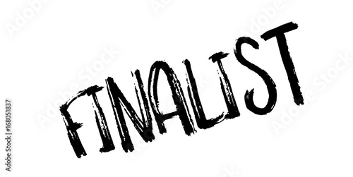 Finalist rubber stamp. Grunge design with dust scratches. Effects can be easily removed for a clean, crisp look. Color is easily changed.