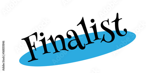 Finalist rubber stamp. Grunge design with dust scratches. Effects can be easily removed for a clean, crisp look. Color is easily changed.