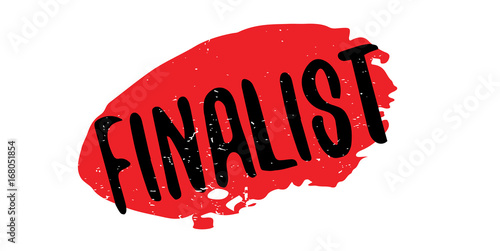 Finalist rubber stamp. Grunge design with dust scratches. Effects can be easily removed for a clean, crisp look. Color is easily changed.