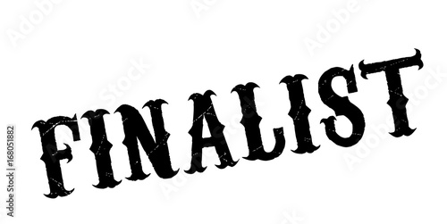 Finalist rubber stamp. Grunge design with dust scratches. Effects can be easily removed for a clean, crisp look. Color is easily changed.
