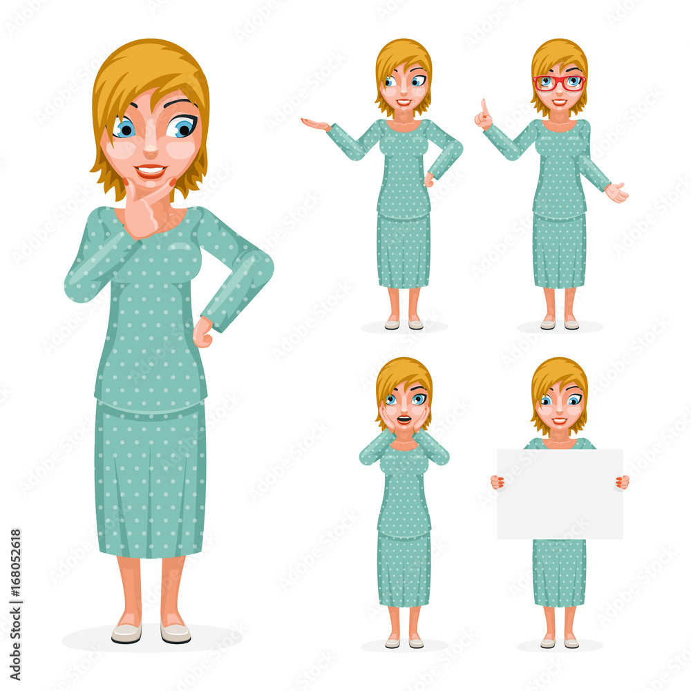 Sale Cute Surprised Smile Female Girl Woman Hand Decision Making Forefinger up Advice Cartoon Character Set Isolated Design Vector Illustration Sale Cute Surprised Smile Female Girl Woman Hand Decision Making Forefinger up Advice Cartoon Character Set Isolated Design Vector Illustration
