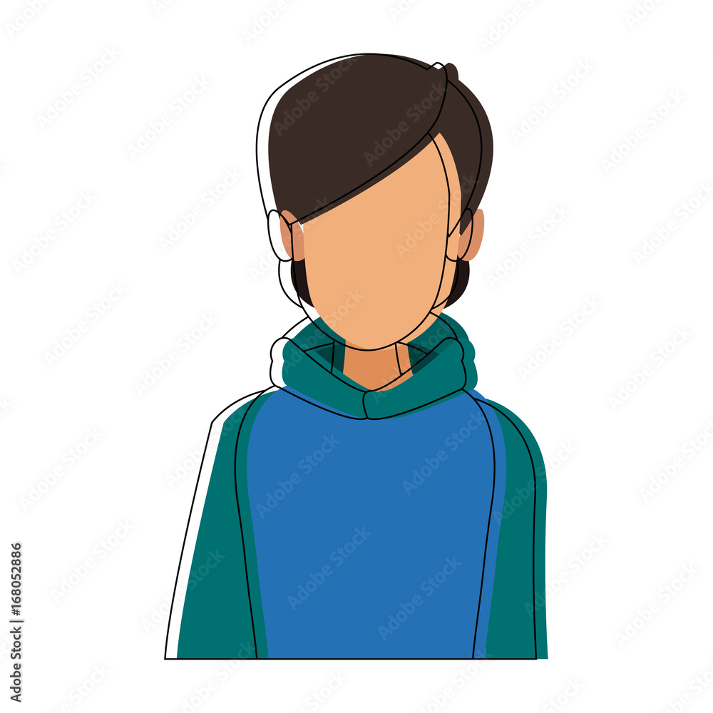 portrait young woman wearing clothes warm winter vector illustration portrait young woman wearing clothes warm winter vector illustration