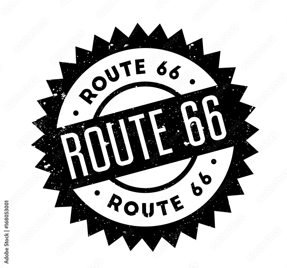 Route 66 rubber stamp. Grunge design with dust scratches. Effects can be easily removed for a clean, crisp look. Color is easily changed. Route 66 rubber stamp. Grunge design with dust scratches. Effects can be easily removed for a clean, crisp look. Color is easily changed.