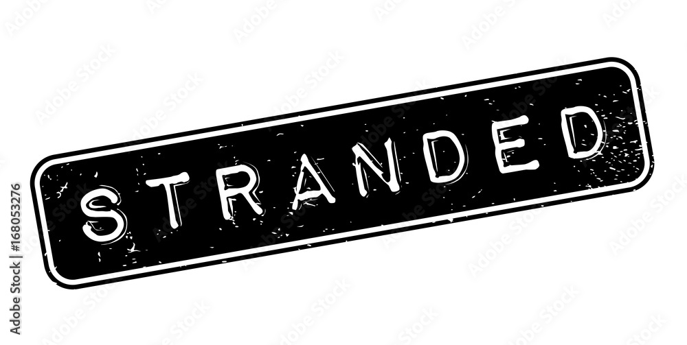 Stranded rubber stamp. Grunge design with dust scratches. Effects can be easily removed for a clean, crisp look. Color is easily changed. Stranded rubber stamp. Grunge design with dust scratches. Effects can be easily removed for a clean, crisp look. Color is easily changed.