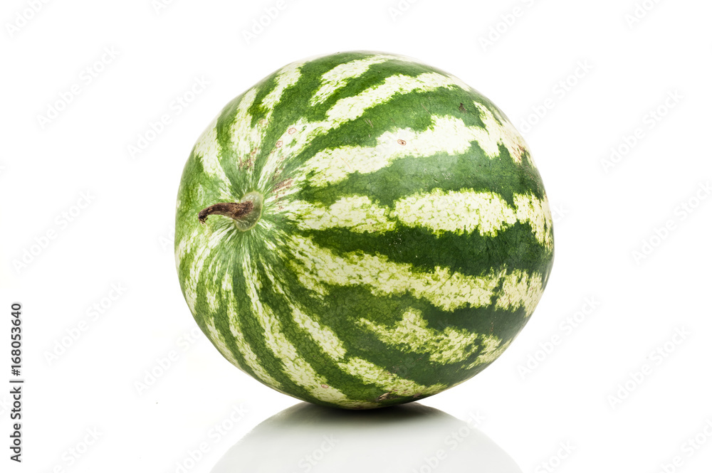 watermelon standing isolated on white background watermelon standing isolated on white background