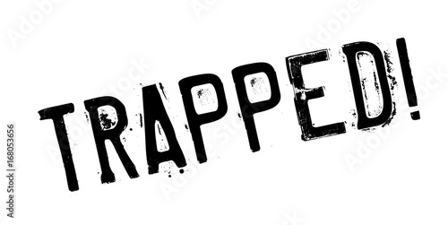 Trapped rubber stamp. Grunge design with dust scratches. Effects can be easily removed for a clean, crisp look. Color is easily changed.